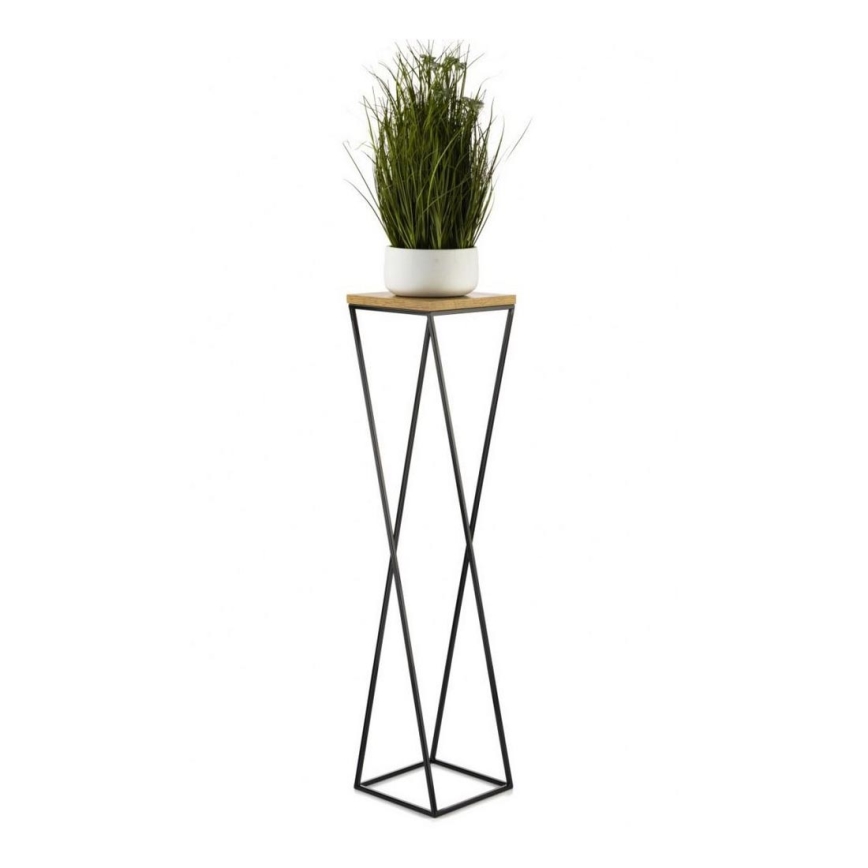 Ανθοστήλη LOFT 100x24 cm μαύρο/καφέ