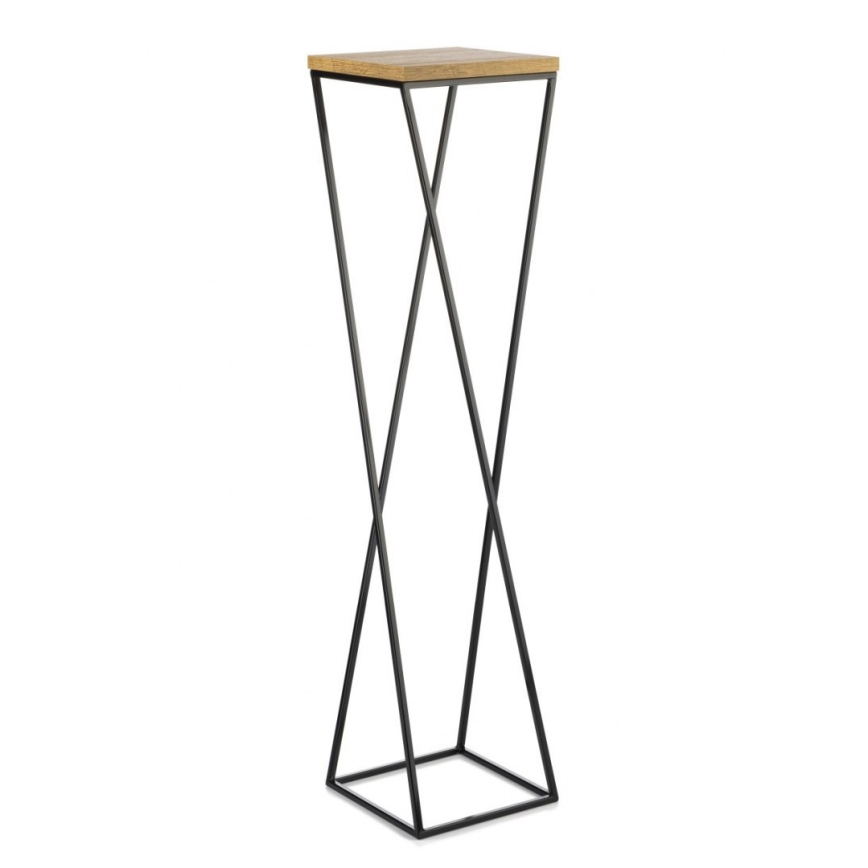 Ανθοστήλη LOFT 100x24 cm μαύρο/καφέ