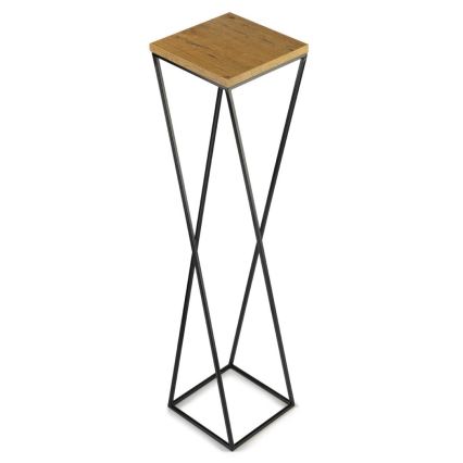 Ανθοστήλη LOFT 100x24 cm μαύρο/καφέ