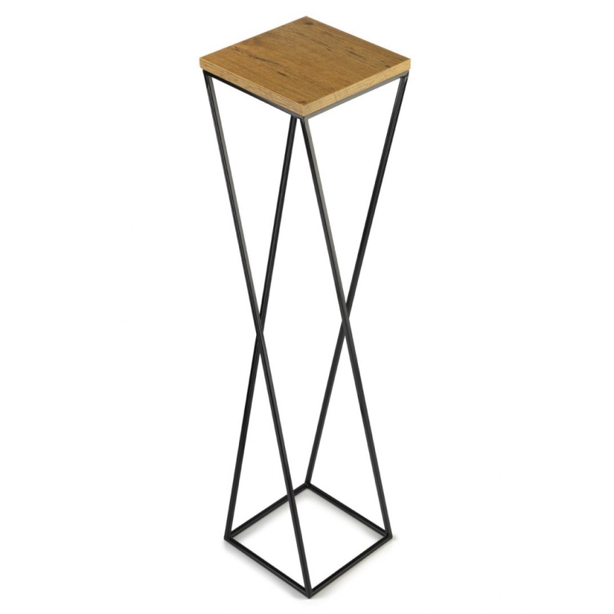 Ανθοστήλη LOFT 100x24 cm μαύρο/καφέ