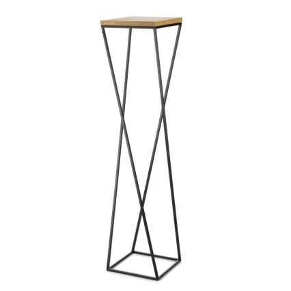 Ανθοστήλη LOFT 100x24 cm μαύρο/καφέ