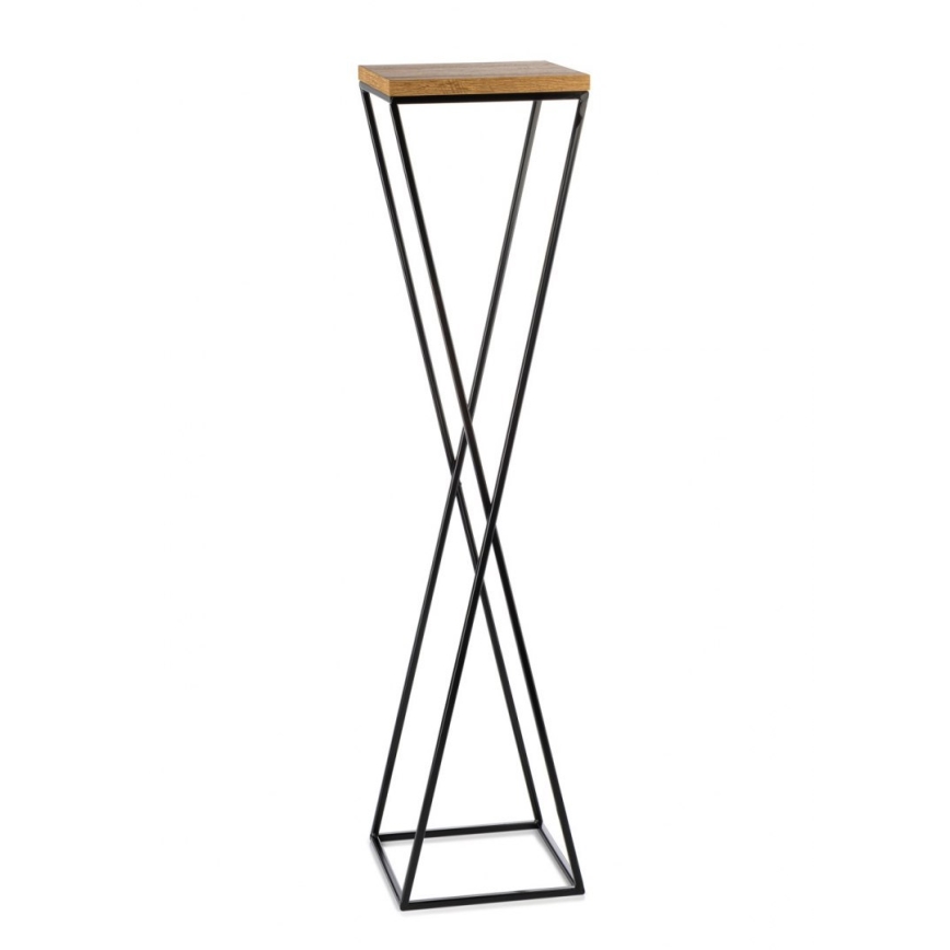 Ανθοστήλη LOFT 100x24 cm μαύρο/καφέ