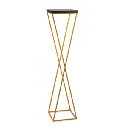 Ανθοστήλη LOFT 100x24 cm μαύρο/χρυσό