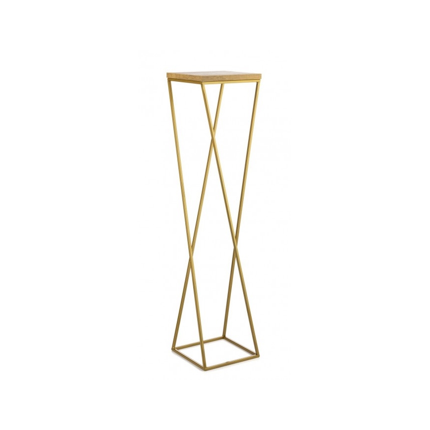Ανθοστήλη LOFT 100x24 cm χρυσό/καφέ