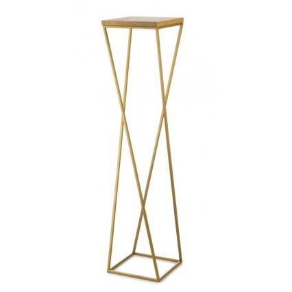 Ανθοστήλη LOFT 100x24 cm χρυσό/καφέ