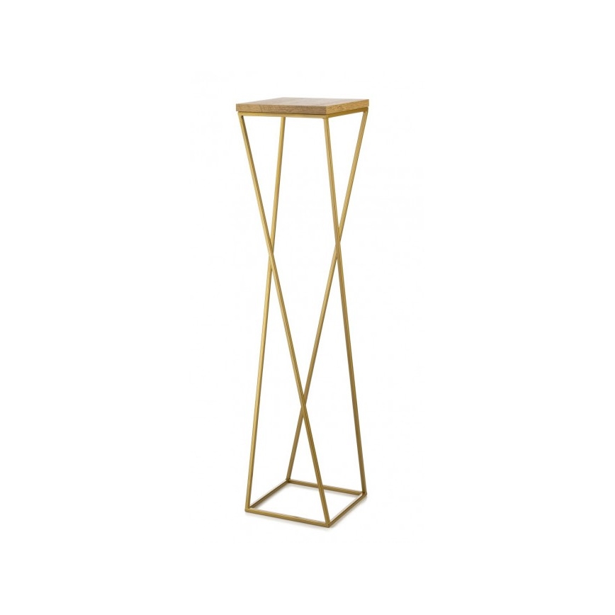 Ανθοστήλη LOFT 100x24 cm χρυσό/καφέ