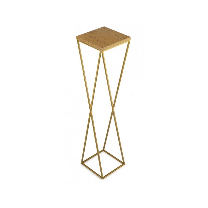 Ανθοστήλη LOFT 100x24 cm χρυσό/καφέ
