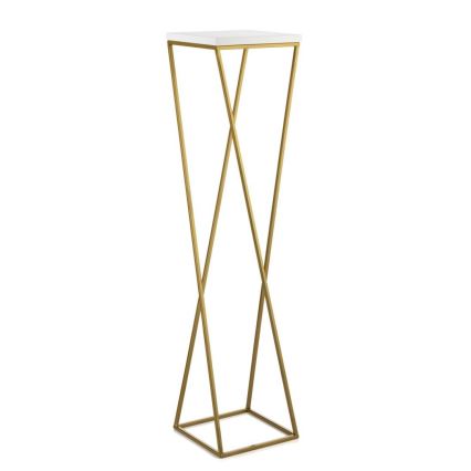 Ανθοστήλη LOFT 100x24 cm χρυσό/λευκό
