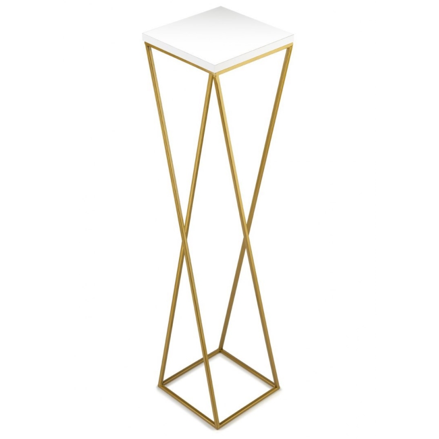 Ανθοστήλη LOFT 100x24 cm χρυσό/λευκό