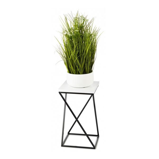 Ανθοστήλη LOFT 40x24 cm μαύρο/λευκό