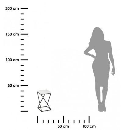 Ανθοστήλη LOFT 40x24 cm μαύρο/λευκό