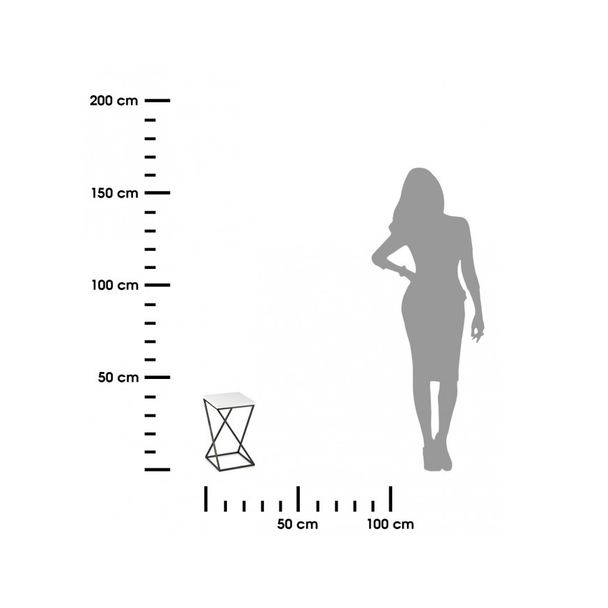 Ανθοστήλη LOFT 40x24 cm μαύρο/λευκό