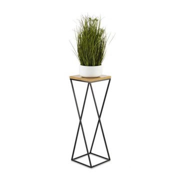 Ανθοστήλη LOFT 70x24 cm μαύρο/καφέ