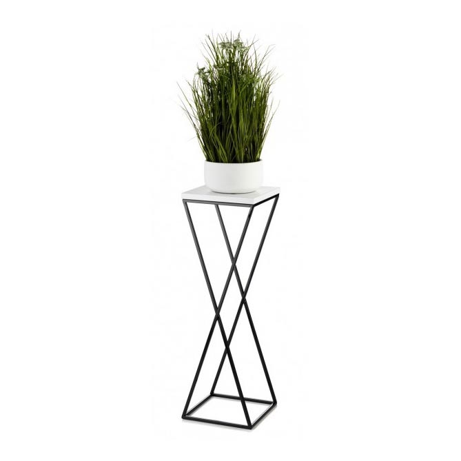 Ανθοστήλη LOFT 70x24 cm μαύρο/λευκό