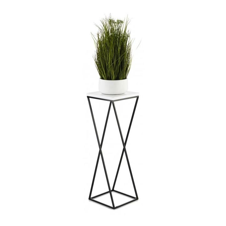 Ανθοστήλη LOFT 70x24 cm μαύρο/λευκό