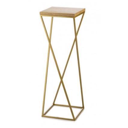 Ανθοστήλη LOFT 70x24 cm χρυσό/καφέ