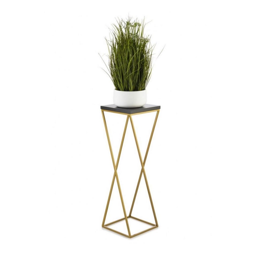 Ανθοστήλη LOFT 70x24 cm χρυσό/μαύρο