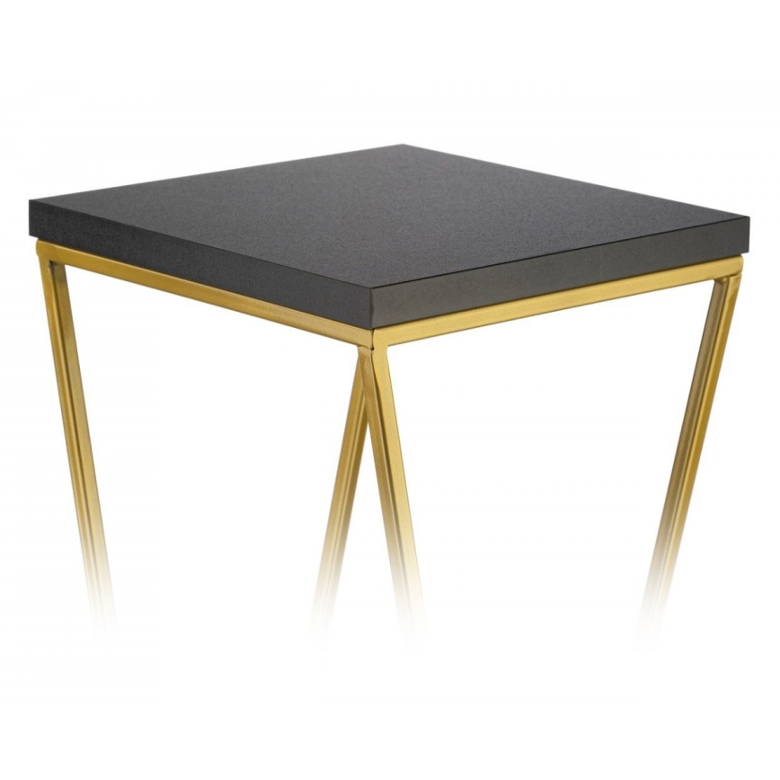 Ανθοστήλη LOFT 70x24 cm χρυσό/μαύρο