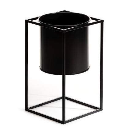 Ανθοστήλη RING 40x23 cm μαύρη