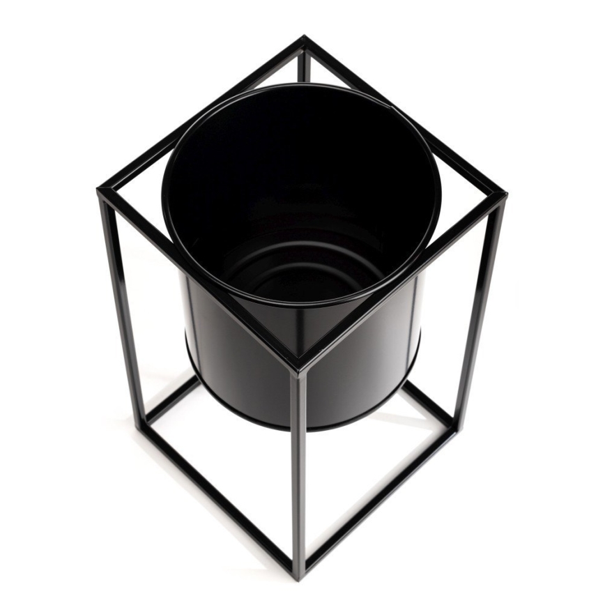 Ανθοστήλη RING 40x23 cm μαύρη