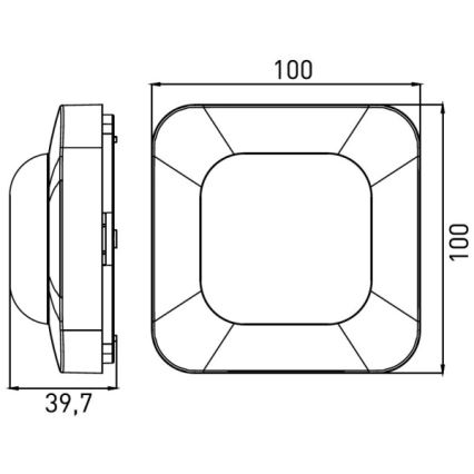 Ανιχνευτής παρουσίας PRES SENSOR 2000W λευκός