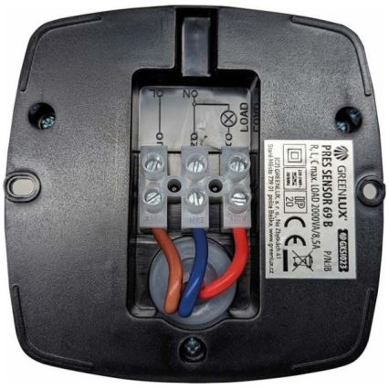 Ανιχνευτής παρουσίας PRES SENSOR 2000W, μαύρος