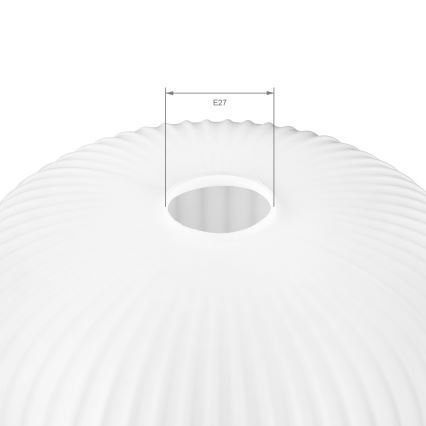 Ανταλλακτικό γυαλί για πολυέλαιο HARMA E27 23x25 cm λευκό