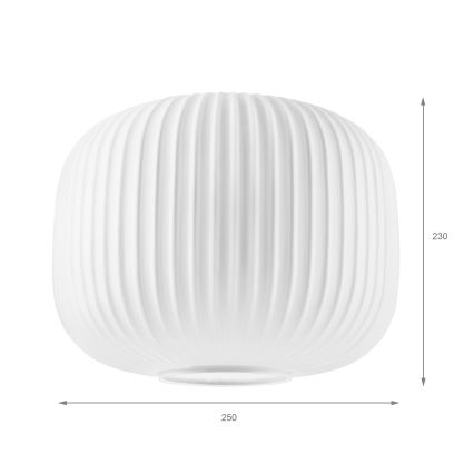 Ανταλλακτικό γυαλί για πολυέλαιο HARMA E27 23x25 cm λευκό
