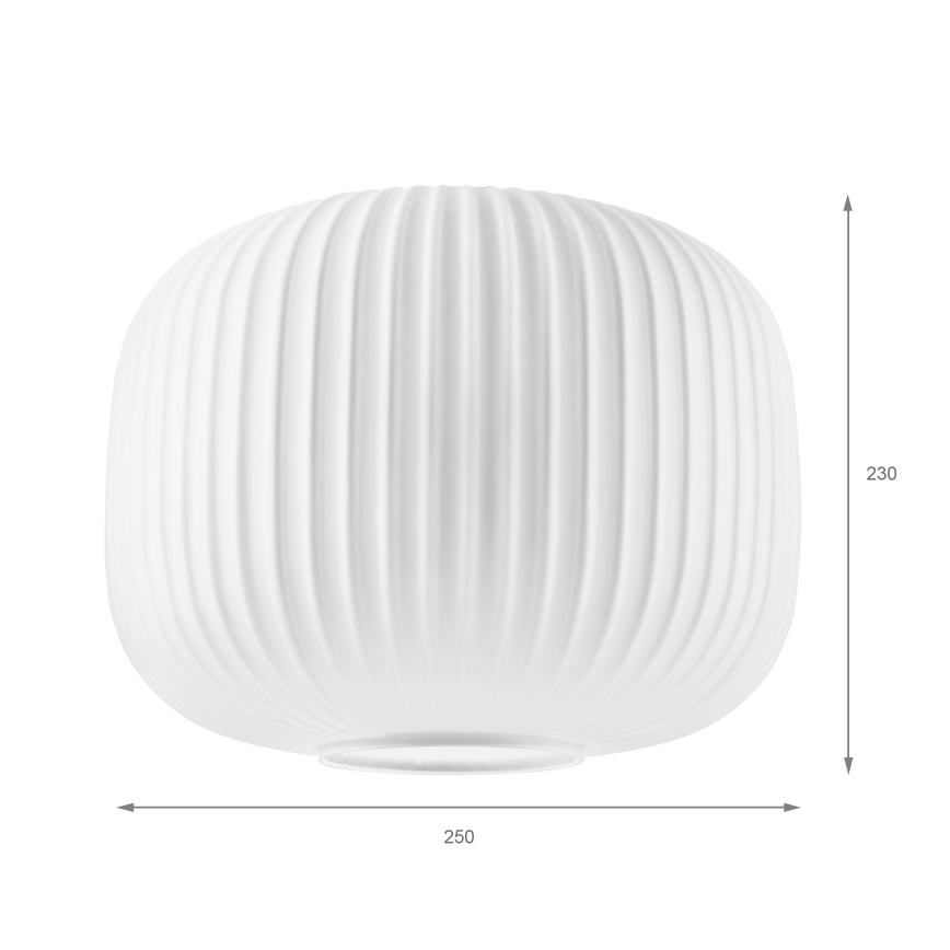 Ανταλλακτικό γυαλί για πολυέλαιο HARMA E27 23x25 cm λευκό