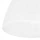 Ανταλλακτικό γυάλινο αμπαζούρ MIRANDA E27 110x130 mm λευκό
