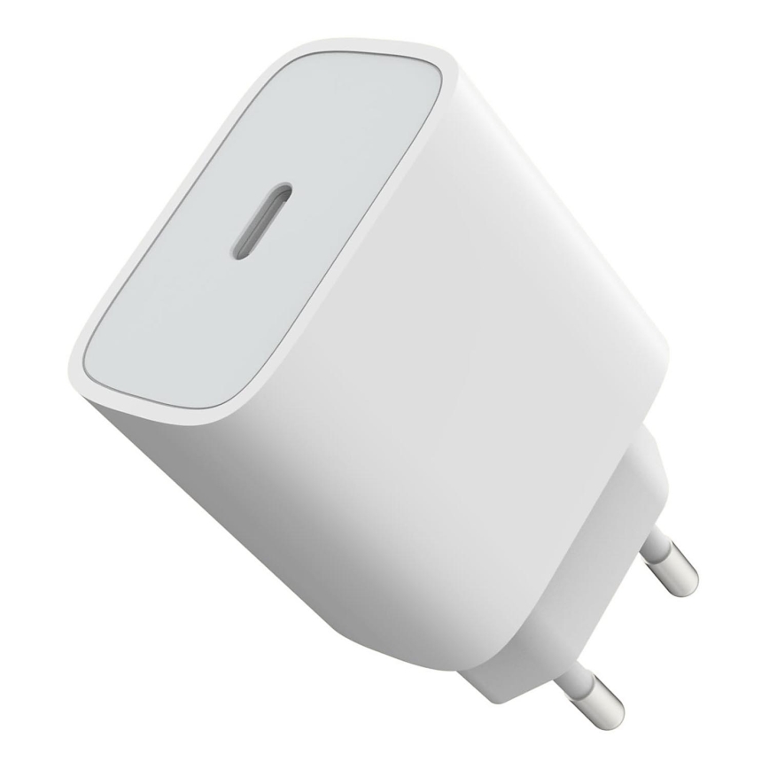 Αντάπτορας ταχείας φόρτισης Power Delivery 20W USB-C λευκό