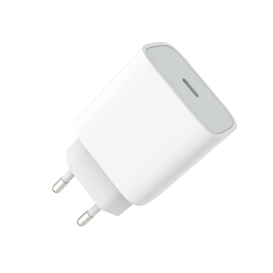Αντάπτορας ταχείας φόρτισης Power Delivery 20W USB-C λευκό