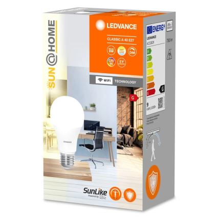Αντιβακτηριακή λάμπα LED Dimmable A40 E27/9W/230V Wi-Fi - Ledvance
