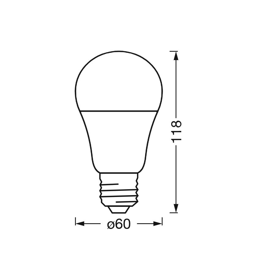 Αντιβακτηριακή λάμπα LED Dimmable A40 E27/9W/230V Wi-Fi - Ledvance