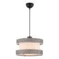 Απλίκα με καλώδιο HALO 1xE27/60W/230V σε κρέμα/γκρι