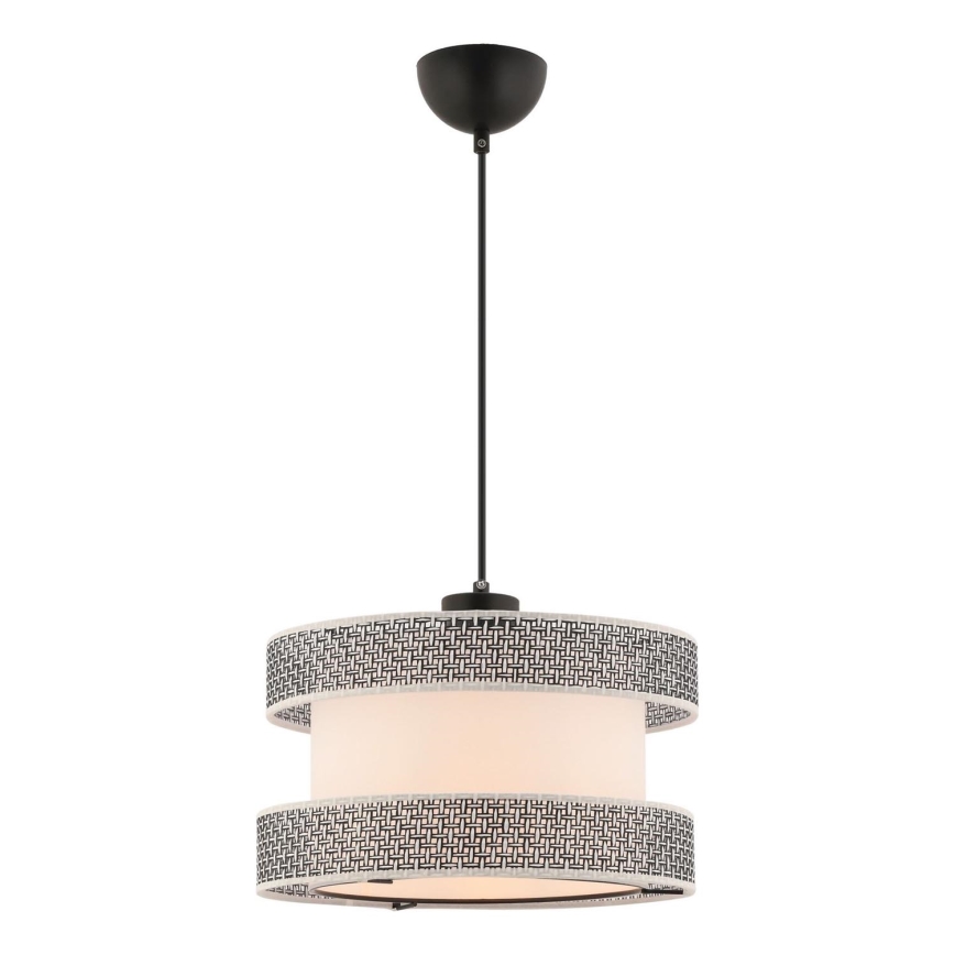 Απλίκα με καλώδιο HALO 1xE27/60W/230V σε κρέμα/γκρι