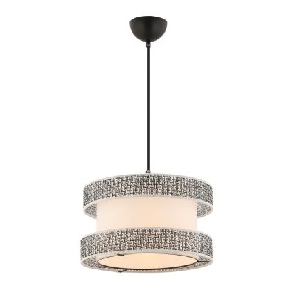 Απλίκα με καλώδιο HALO 1xE27/60W/230V σε κρέμα/γκρι