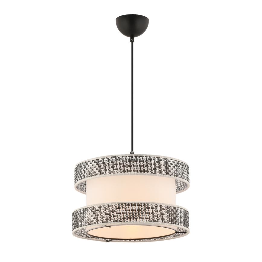 Απλίκα με καλώδιο HALO 1xE27/60W/230V σε κρέμα/γκρι