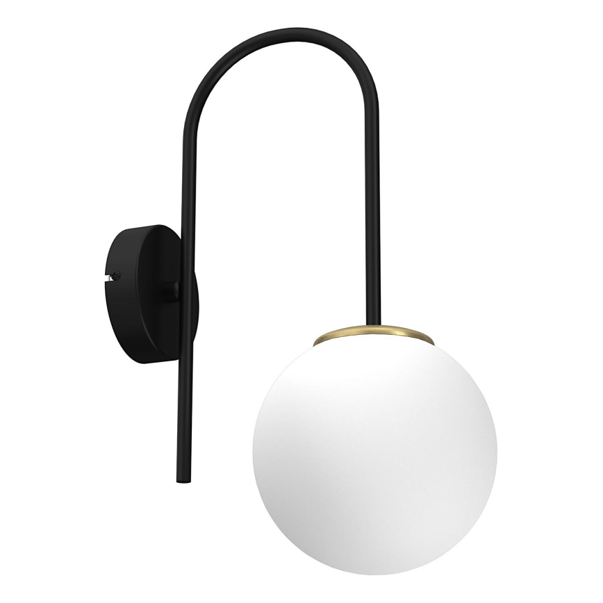 Απλίκα τοίχου CAMBRIDGE 1xE14/60W/230V μαύρο/ορείχαλκο