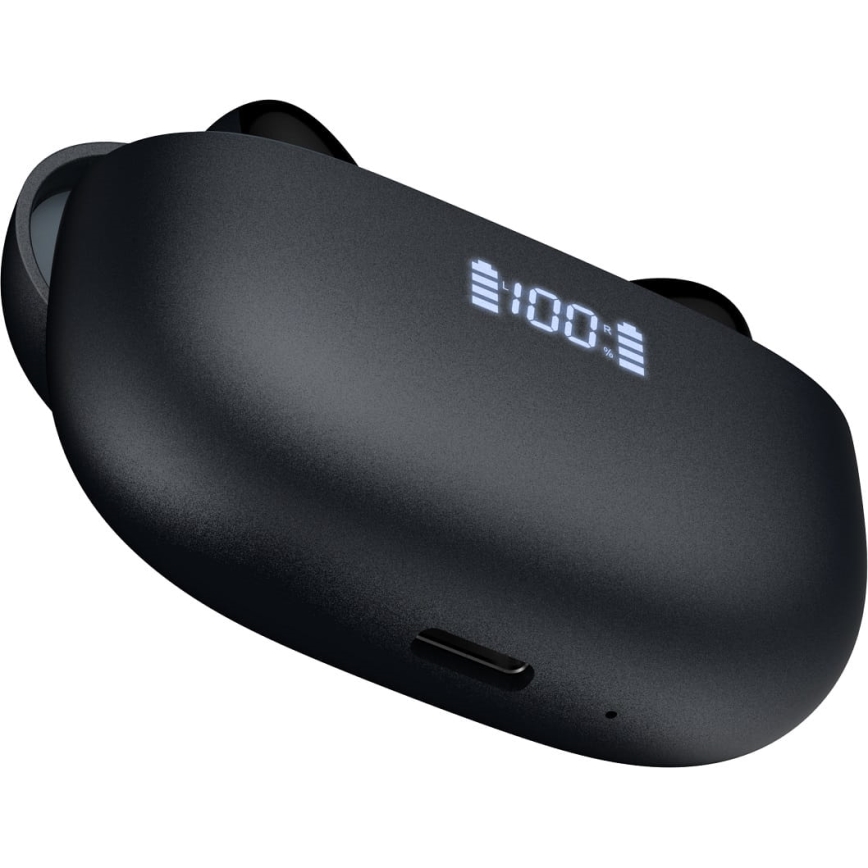 Ασύρματα ακουστικά με ANC+ENC 300mAh μαύρα