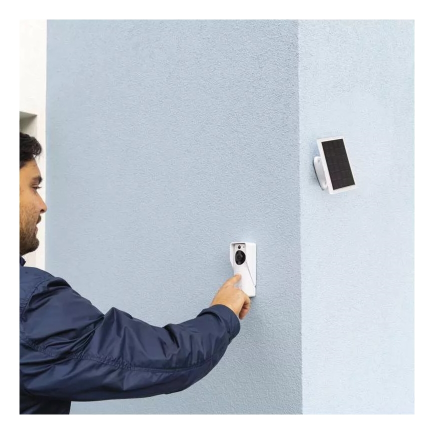 Ασύρματη θυροτηλεόραση με ηλιακό panel GoSmart 4400 mAh 3xAA IP44 Wi-Fi Tuya