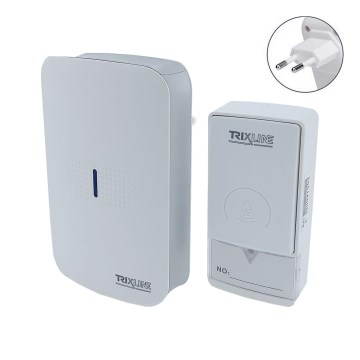 Ασύρματη κουδουνίστρα πρίζας PIEZO BELL 230V + 1x23A IP40 λευκή
