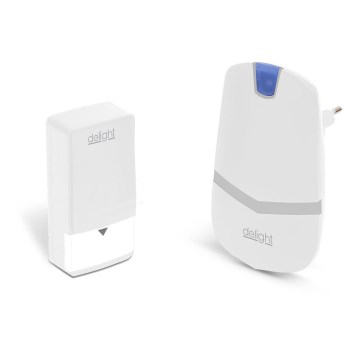Ασύρματη πόρτα κουδούνι για πρίζα 230V IP44 λευκό