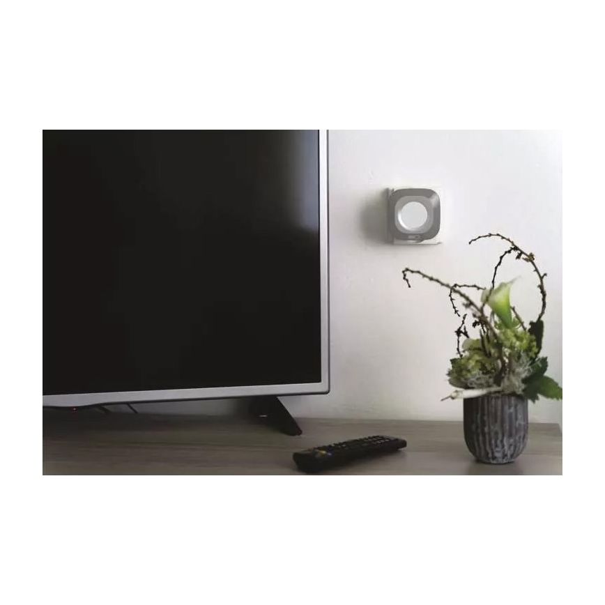 Ασύρματη κουδούνι για πρίζα 230V + 1xCR2032 IP44 γκρι