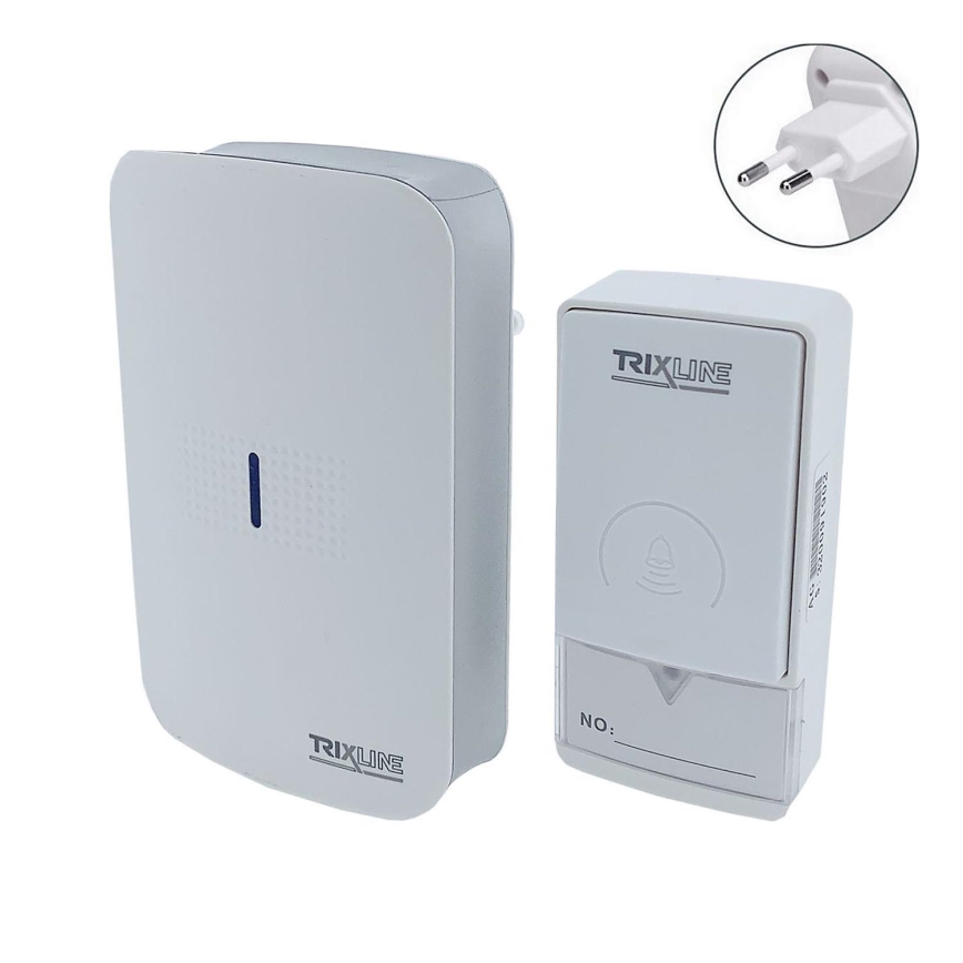 Ασύρματο κουδούνι πόρτας PIEZO BELL 230V IP40 λευκό