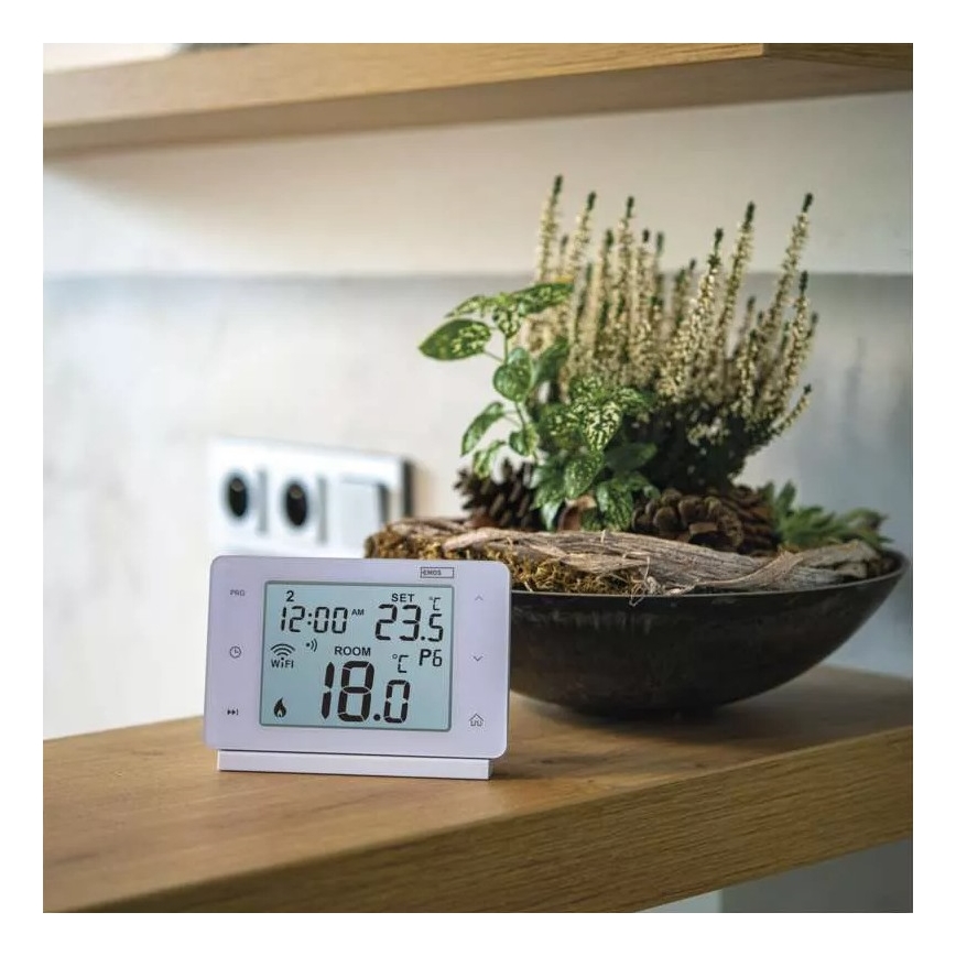 Ασύρματος ψηφιακός θερμοστάτης GoSmart 230V/16A Wi-FI Tuya