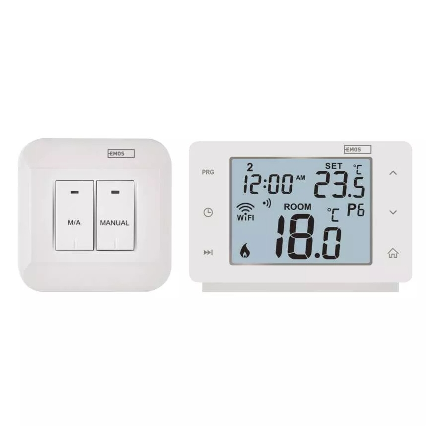 Ασύρματος ψηφιακός θερμοστάτης GoSmart 230V/16A Wi-FI Tuya