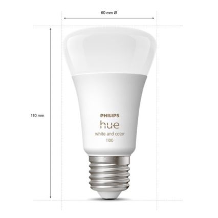 Σετ εκκίνησης Philips Hue WHITE AND COLOR AMBIANCE 3xE27/9W 2000-6500K + Hue Bridge και Dimmer Switch