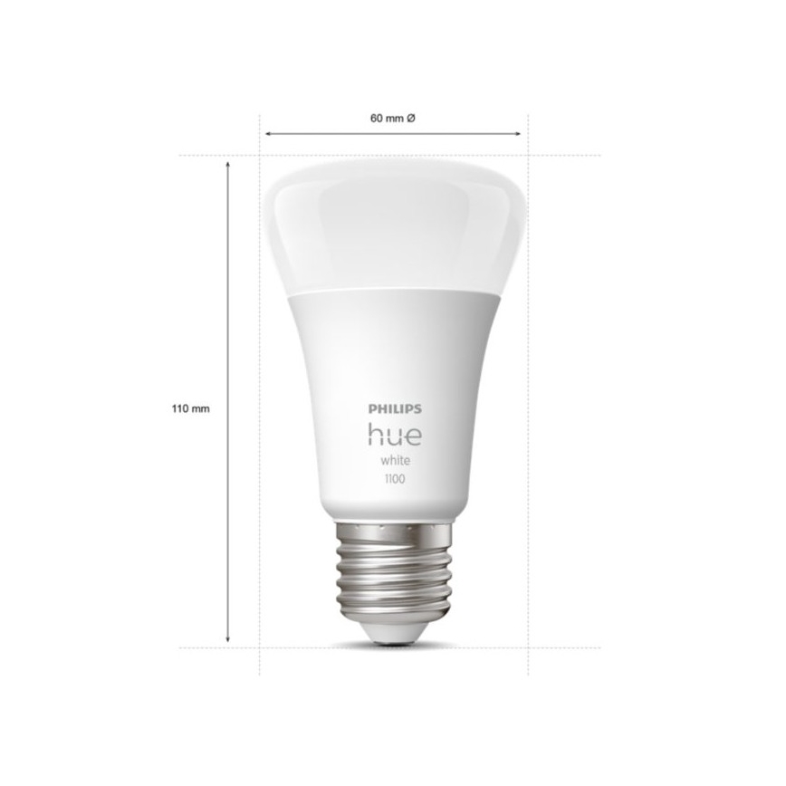 Βασικό σετ Philips Hue WHITE 3xE27/9,5W 2700K + Hue Bridge και διακόπτης ρύθμισης φωτεινότητας