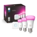 Βασικό σετ Philips Hue WHITE AND COLOR AMBIANCE 3xE27/9W/230V 2000-6500K + συσκευή σύνδεσης